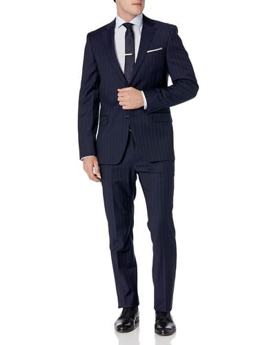 Tommy Hilfiger Slim Fit Performance Suit With Stretch - Blue