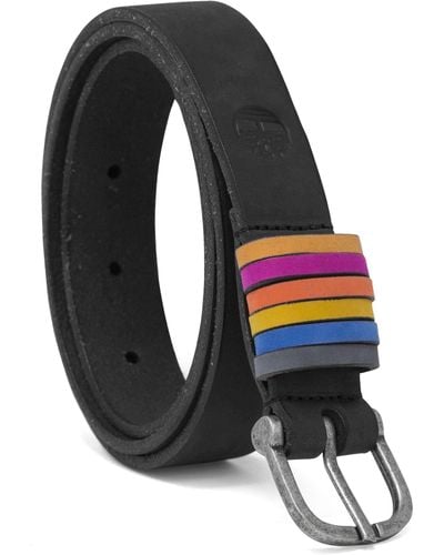 Timberland Casual Leather Belt for Jeans Gürtel - Schwarz