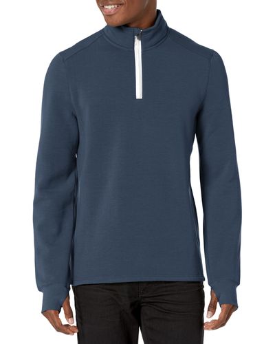 Jockey Cozy Reflective Half Zip Pullover Navy - Blue
