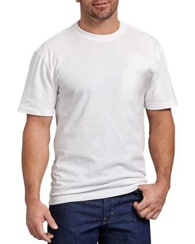 Dickies Short Sleeve Heavweight Crew Neck Arbeits-T-Shirt - Weiß