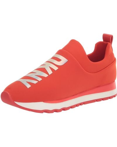 DKNY Jadyn Lightweight Slip On Comfort Sneaker - Red