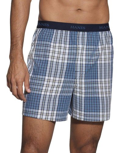 Hanes Multiple Packs And Colors Boxer - Blue