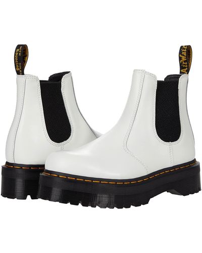 Dr. Martens 2976 Quad Smooth Leather Platform Chelsea Boots - Black