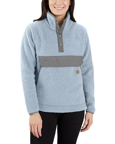 Carhartt Plus Size Relaxed Fit Fleece Pullover - Blue