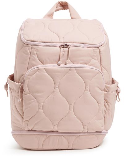 Vera Bradley Featherweight Commuter Backpack Travel Bag - Pink