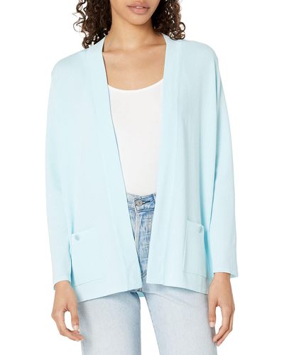 Anne Klein Women's Cardigan Blue Size Large