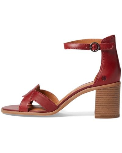 Lucky Brand Sarwa Ankle Strap Sandal Heeled - Red
