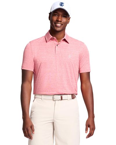Izod Golf Title Holder Short Sleeve Polo Saltwater Red Xx-large - Pink