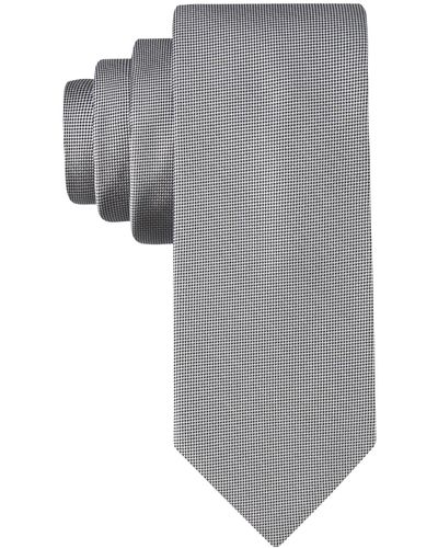 Calvin Klein Silver Spun Solid Tie - Gray