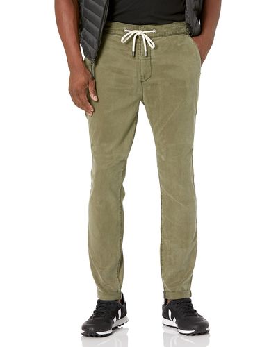 PAIGE Fraser Stretch Twill Cuffed Trouser Pant - Green