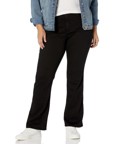 NYDJ Plus Size Barbara Bootcut Jeans - Black