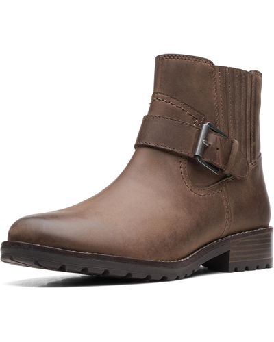 Clarks Clarkwellstrap Ankle Boot - Brown