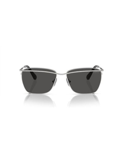 Swarovski Sk7006 Rectangular Sunglasses - Black