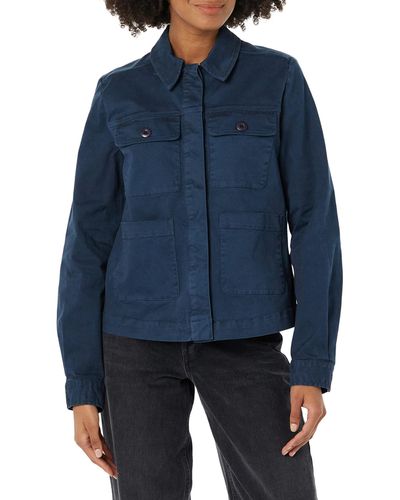 Goodthreads Relaxed Chino Chore Jacket - Blue