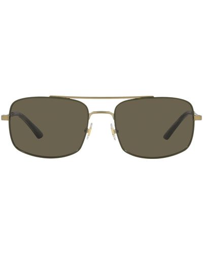 Brooks Brothers Bb4060 Rectangular Sunglasses - Black