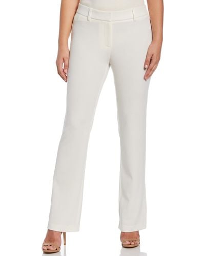 Rafaella Soft Crepe Modern Fit Dress Pants - White