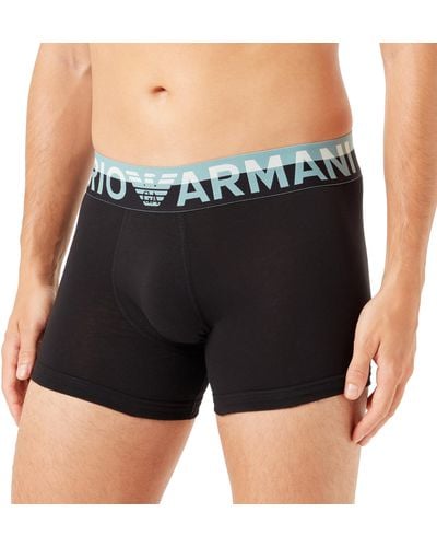 Emporio Armani Underwear Boxer Megalogo Caleçon - Noir