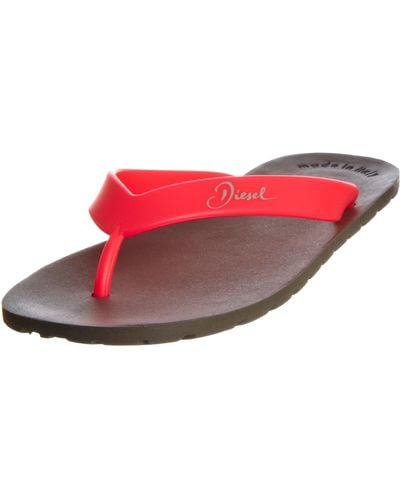 DIESEL Splish Flip Flop,pink,9.5 M Us - Red