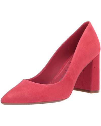 Calvin Klein Jasmine Pointy Toe Slip-on Dress Pumps - Red
