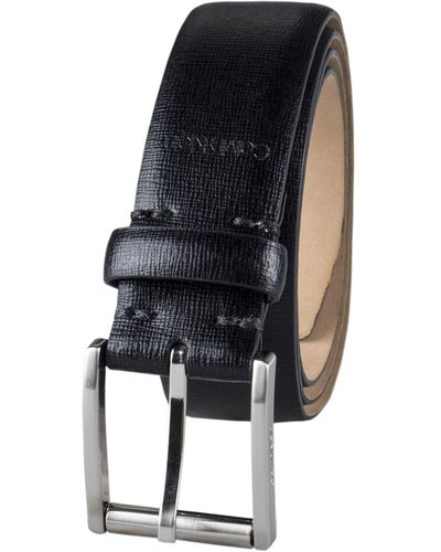 Tommy Hilfiger Men's Double-Loop Feather-Edge Belt