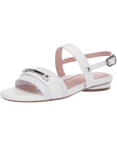 Taryn Rose Collection Liliana Flat Sandal - White