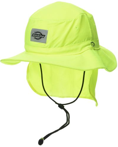 Dickies Full Brim Ripstop Boonie Hat With Neck Shade Yellow