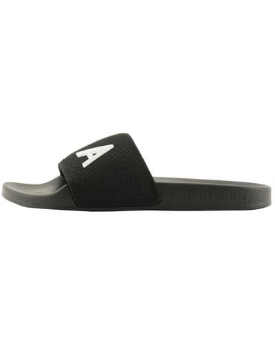 Emporio Armani A | X Armani Exchange Mykonos Ax Slide Sandal - Black