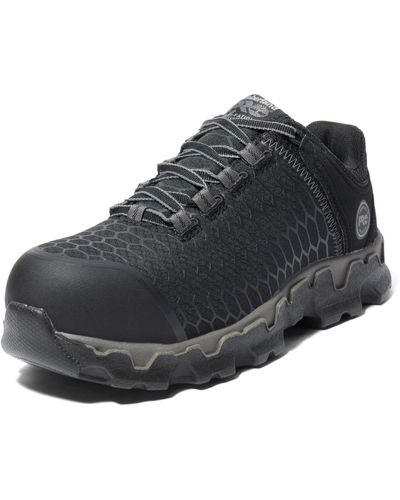 Timberland Powertrain Sport Alloy Safety Toe Athletic Industrial Work Shoe - Black