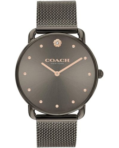 COACH Elliot Watch | Elegant And Sophisticated Stles Combined | Premium Quality Timepiece For Everyday Wear | Water Resistant | - Gray