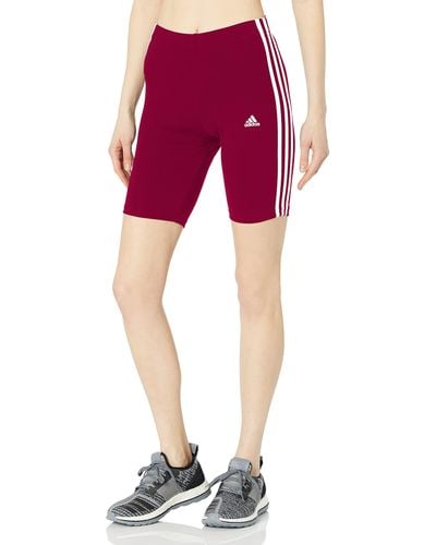 adidas Essentials 3-stripes Bike Shorts - Red