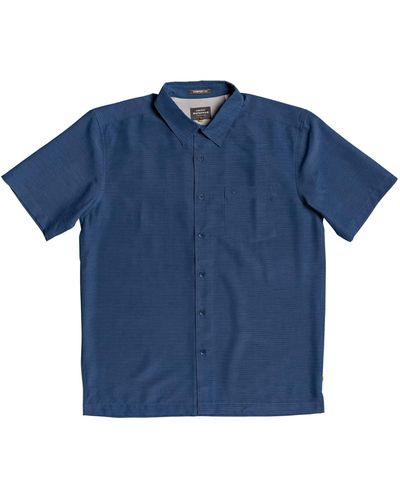 Quiksilver Centinela 4 Short Sleeve Shirt - Blue