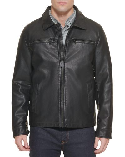 Dockers James Faux Leather Jacket - Black