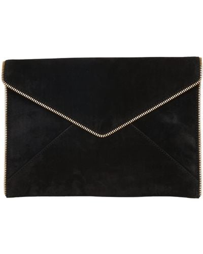 Rebecca Minkoff Leo Envelope Clutch Purse For – Quality Leather Purses For - Black