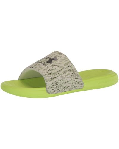 Under Armour Ansa Graphic Fixed Strap Slide Sandal, - Green