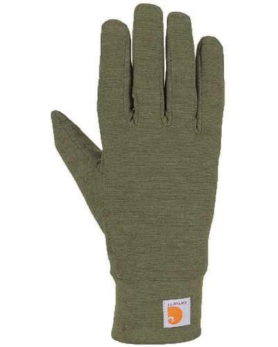 Carhartt Schwerer Force Liner Handschuhe für kaltes Wetter - Grün