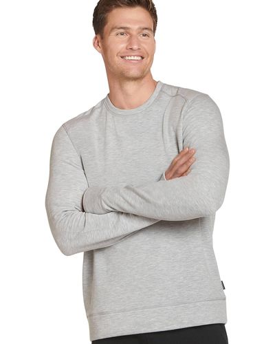 Jockey Sportswear Lightweight Fleece Crew Sweatshirt - Gray