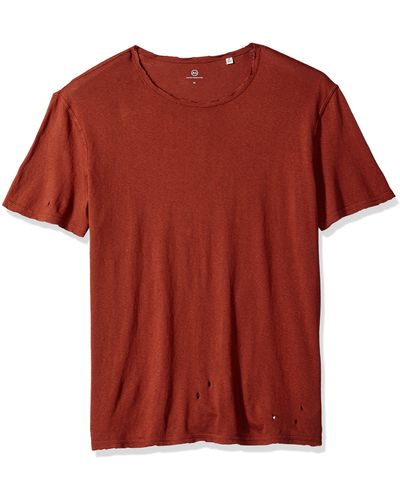 AG Jeans Mens Ramsey Short Sleeve Crew Neck Tee T Shirt - Red