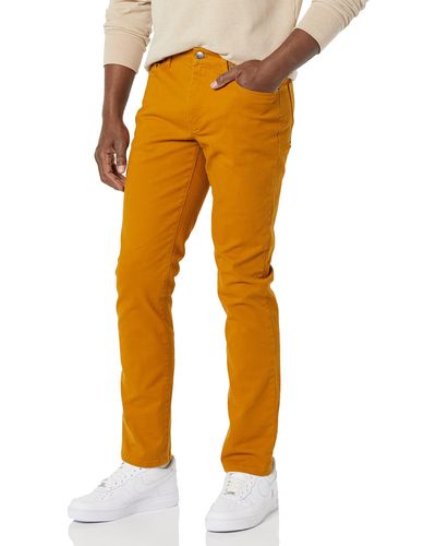 Amazon Essentials Slim-fit 5-pocket Stretch Twill Pants - Orange