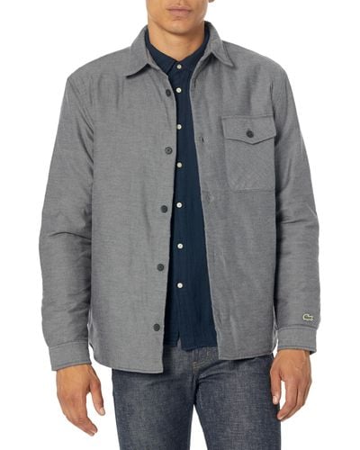Lacoste Long Sleeve Overshirt - Gray