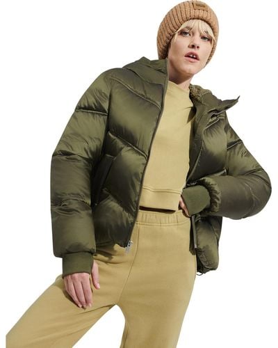 UGG ® Ronney Cropped Puffer Jacket Nylon - Green