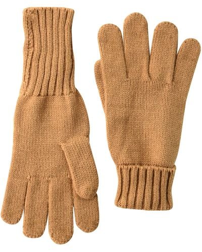 Amazon Essentials Ribbed Gloves - Brown