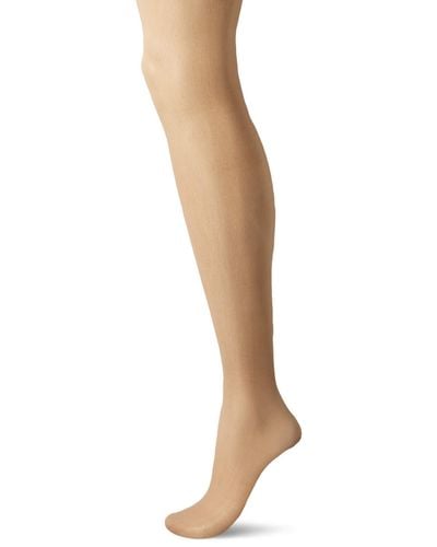 Hanes Curves Plus Size Silky Sheer Control Top Pantyhose - Natural