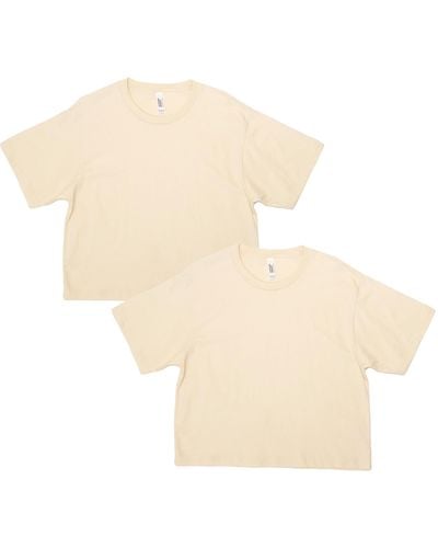American Apparel Fine Jersey Boxy T-shirt - Natural