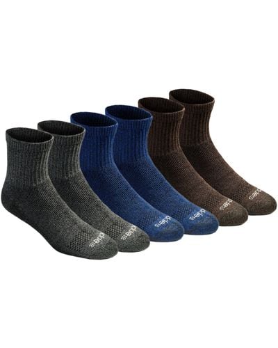 Dickies Dri-tech Moisture Control Quarter Socks Multipack - Blau