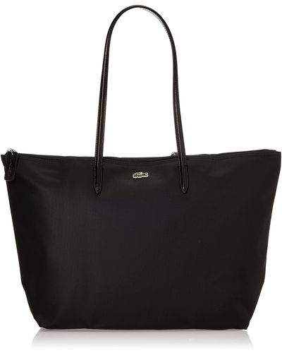 Lacoste Womens Nf1888po L.12.12 Concept Large Shopping Bag - Black