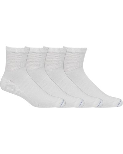 Dr. Scholls 4 6 Pair Packs Non-binding Comfort And Moisture Agement Casual - White