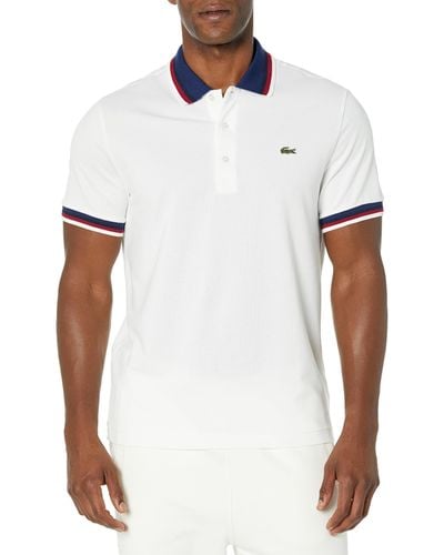 Lacoste Short Sleeve Essentials Polo T Shirt - White