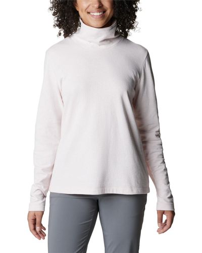 Columbia Holly Hideaway Funnel Neck Long Sleeve - White