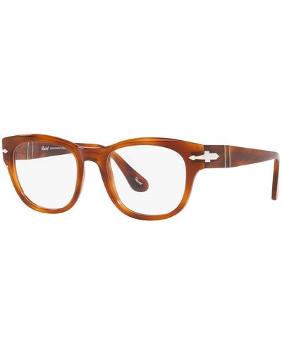 Persol Po3270v Square Prescription Eyewear Frames - Black