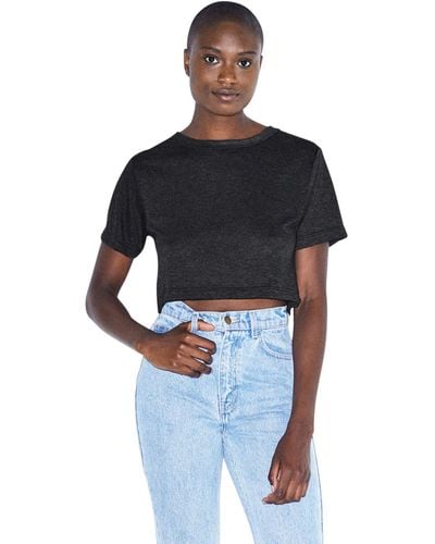 American Apparel Tri-blend Short Sleeve Scrimmage T-shirt - Black